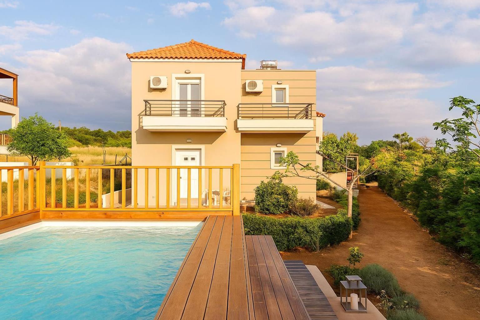 Navarino Captains Villa - Lux Private Pool Retreat Marathopoli Exteriör bild